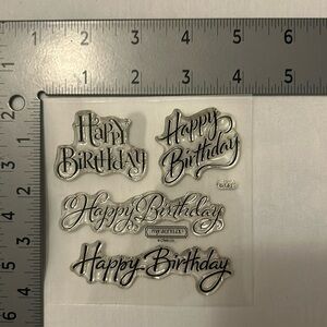 Joyful Birthday Occasion B1419 stamp set